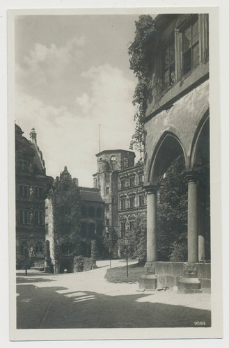 Heidelberg schloßhof - ak,