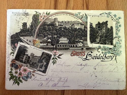 Heidelberg 1895 litho - ak,