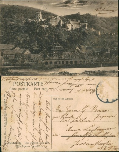 Ansichtskarte heidelberg - ansichtskarte,
