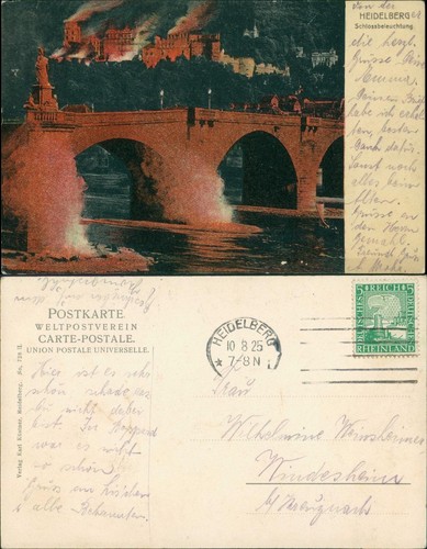 Ansichtskarte heidelberg - ansichtskarte,