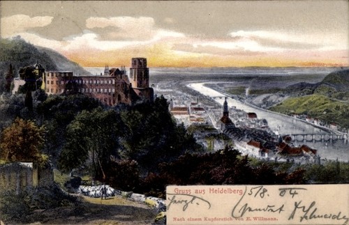 Heidelberg neckar - ak,