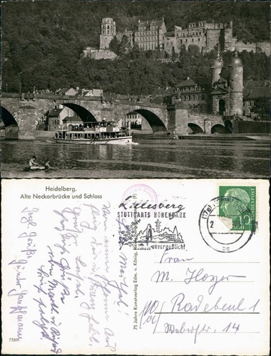 Ansichtskarte heidelberg - ansichtskarte,