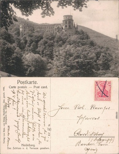 Ansichtskarte heidelberg - ansichtskarte,