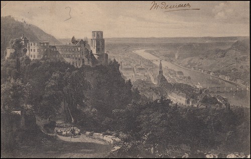 Ansichtskarte blick auf das - blick,
