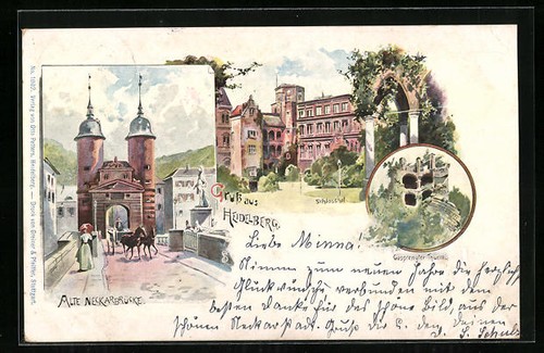 Heidelberg ansichtskarte - heidelberg,,