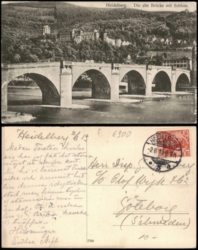 Ansichtskarte heidelberg die - ansichtskarte,