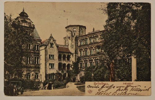 Heidelberg schlosshof 1906 - heidelberg,