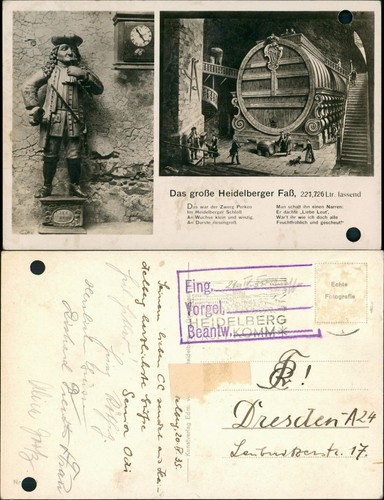 Ansichtskarte heidelberg - ansichtskarte,
