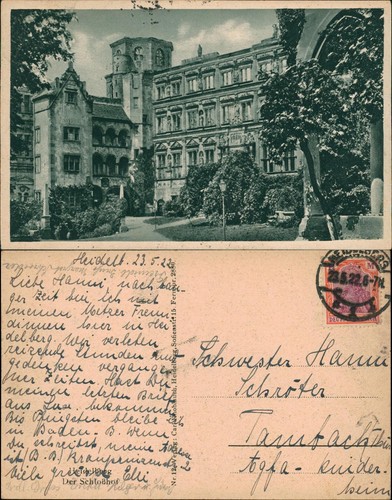 Ansichtskarte heidelberg - ansichtskarte,