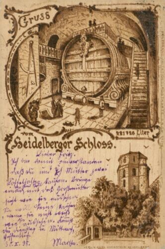 Ansichtskarte heidelberger - ansichtskarte,