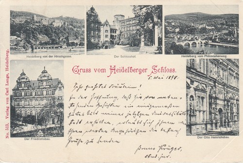 Postkarte gruss vom - -,