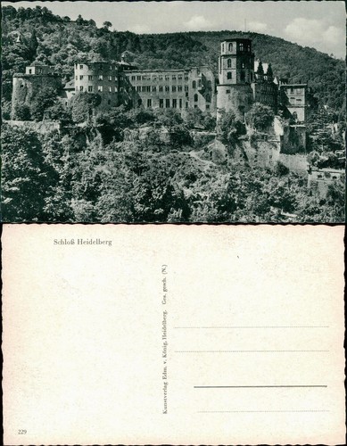 Ansichtskarte heidelberg - ansichtskarte,