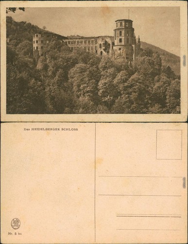 Ansichtskarte heidelberg - ansichtskarte,
