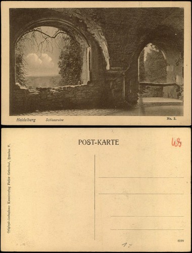 Ansichtskarte heidelberg - ansichtskarte,