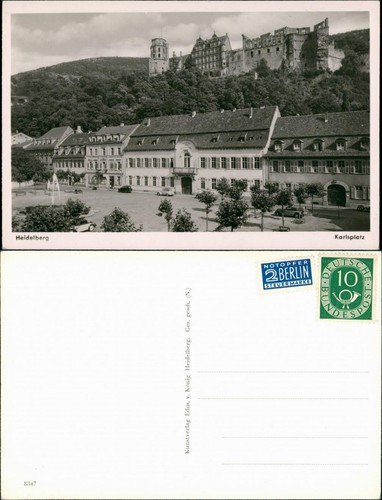 Heidelberg panorama ansicht - heidelberg, panorama-ansicht