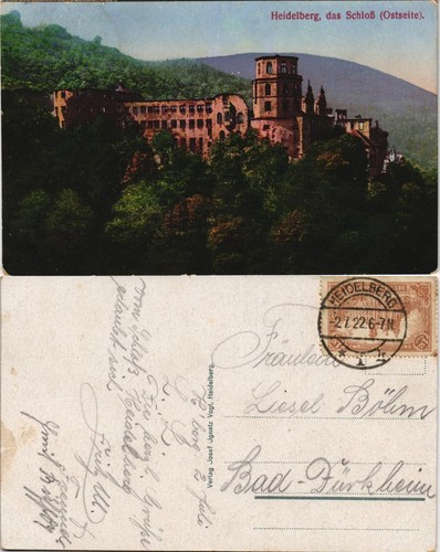 Ansichtskarte heidelberg - ansichtskarte,