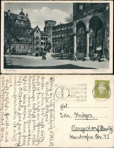 Ansichtskarte heidelberg - ansichtskarte,