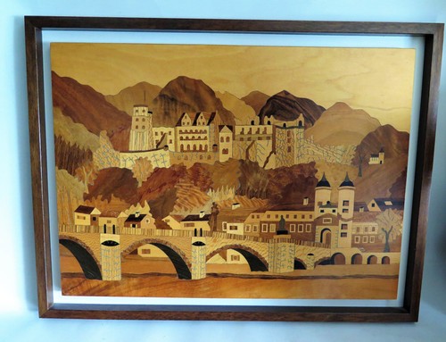 Intarsien holzbild - intarsien,