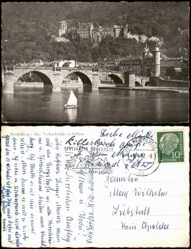 Ansichtskarte heidelberg - ansichtskarte,