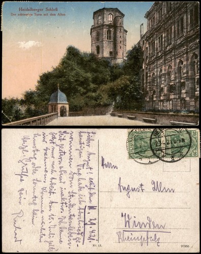 Heidelberg der achteckige turm - der,