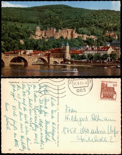 Ansichtskarte heidelberg - ansichtskarte,