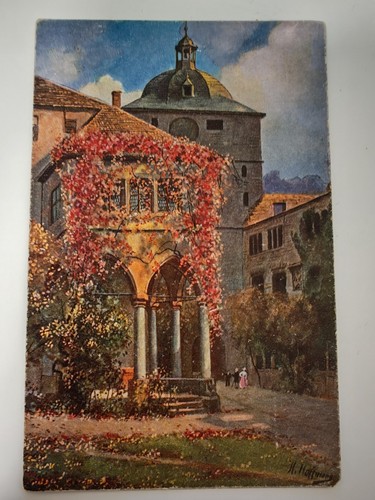 Künstlerkarte heidelberg - ak,