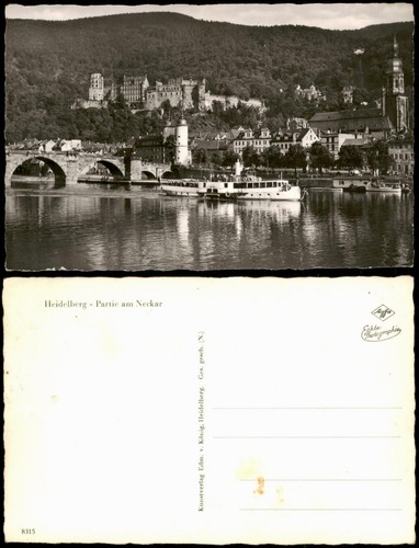 Ansichtskarte heidelberg - ansichtskarte,