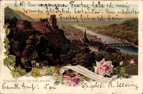 Litho heidelberg neckar - litho,
