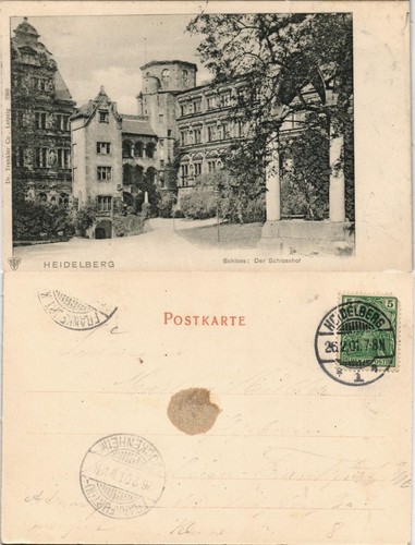 Ansichtskarte heidelberg - ansichtskarte,