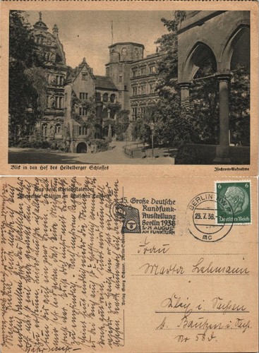 Ansichtskarte heidelberg - ansichtskarte,