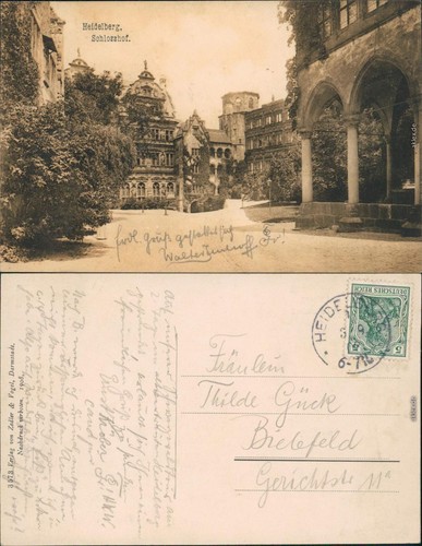 Ansichtskarte heidelberg - ansichtskarte,