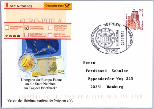 Brief sst tag der - sst, briefmarke