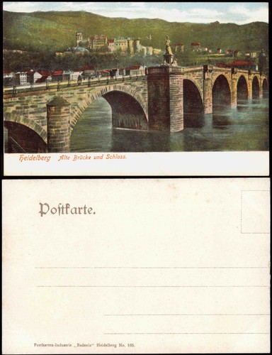 Ansichtskarte heidelberg - ansichtskarte,