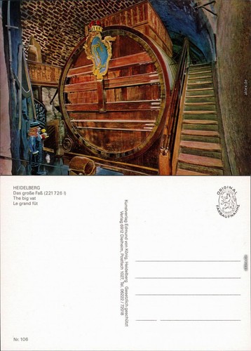 Ansichtskarte heidelberg das - ansichtskarte,